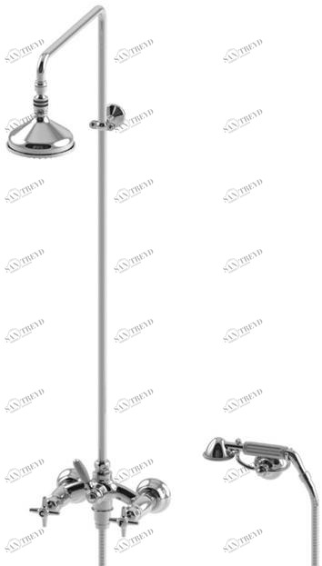 RUBINETTERIE STELLA Настенная душевая стойка с душевой лейкой Italica It02511