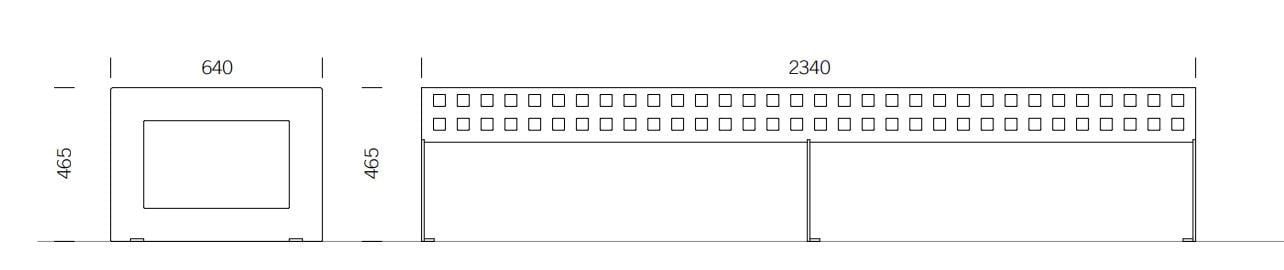 Скамья из нержавеющей стали без спинки BENKERT BANKE Chalidor ARCH-00092291 - Вид №4