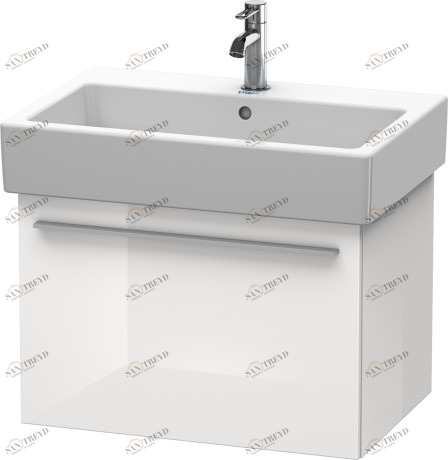 XL604208585 Тумбочка подвесная X-Large #XL6042 650 x 443 мм Белый глянцевый лак Duravit
