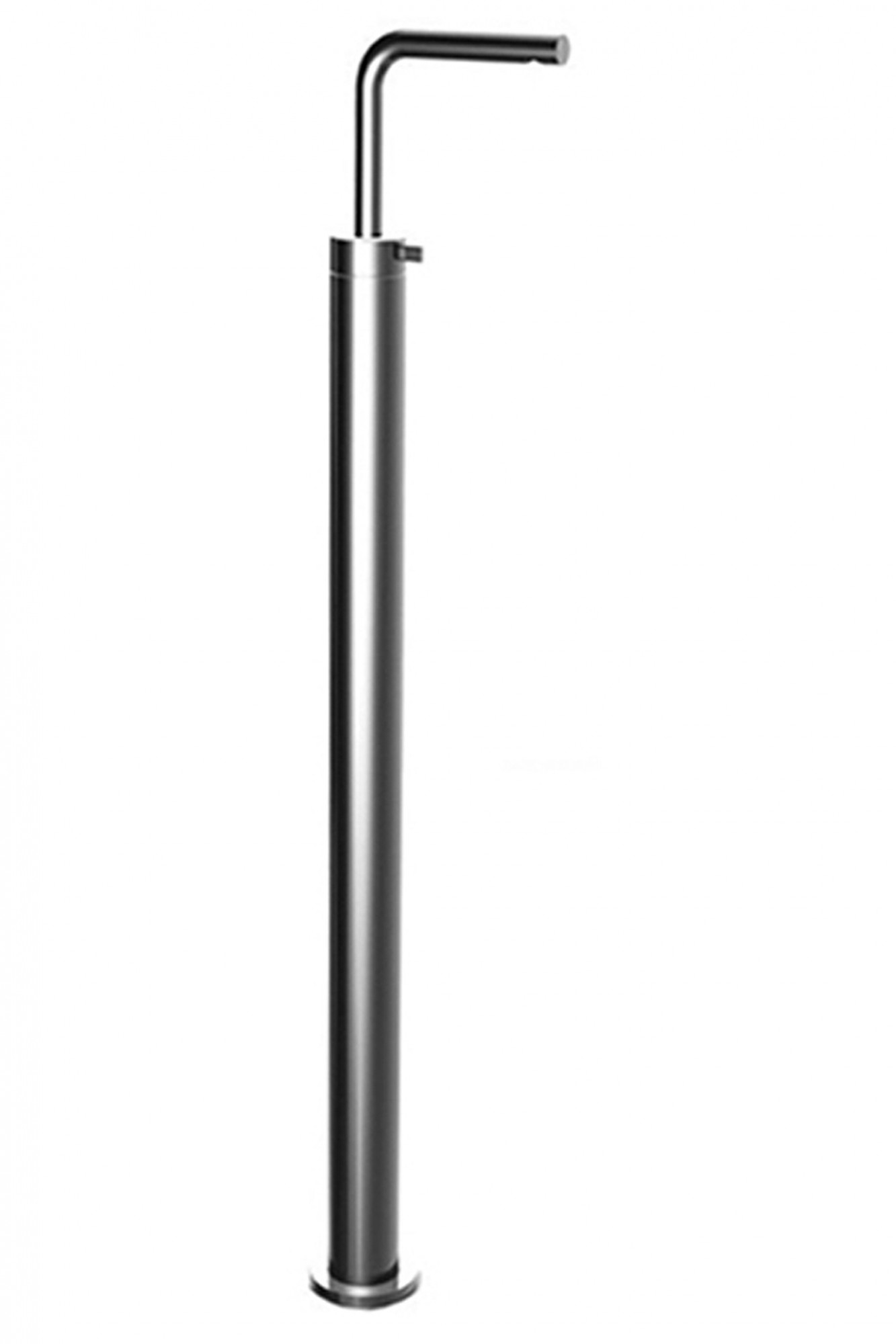 A036B+A036A  Напольный смеситель для раковинывылет 19 см ручка ограничитель потока воды до 5 л/мин при 3 бар впуски 1/2'' без донного клапана Fantini Rubinetti AF/21 НЕРЖАВЕЮЩАЯ СТАЛЬ 