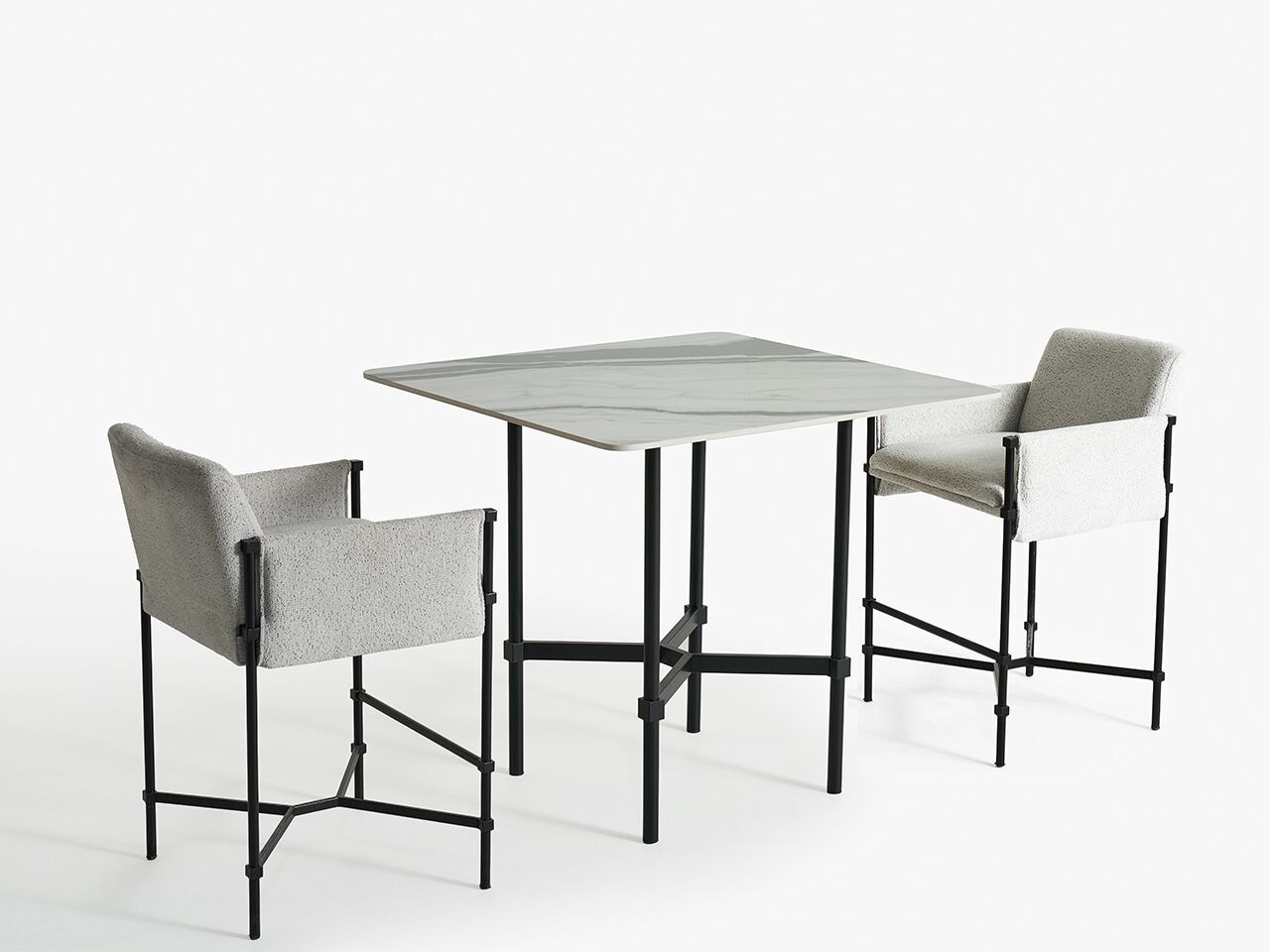 Высокий квадратный садовый стол с керамической столешницей NDESIGN Ezora ARCH-00015036 - Вид №3