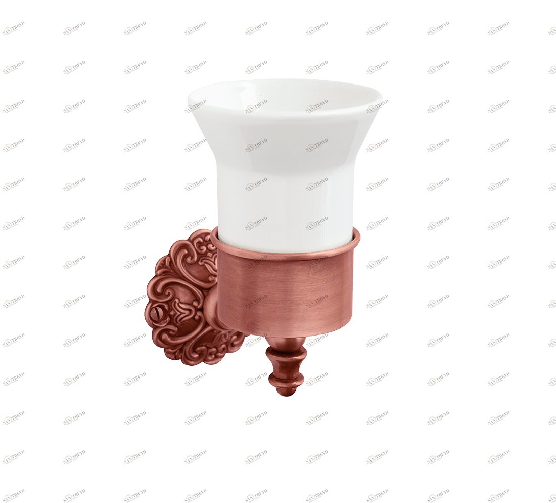 Gentry Home Настенный керамический подстаканник Ivy Медь GH102030 