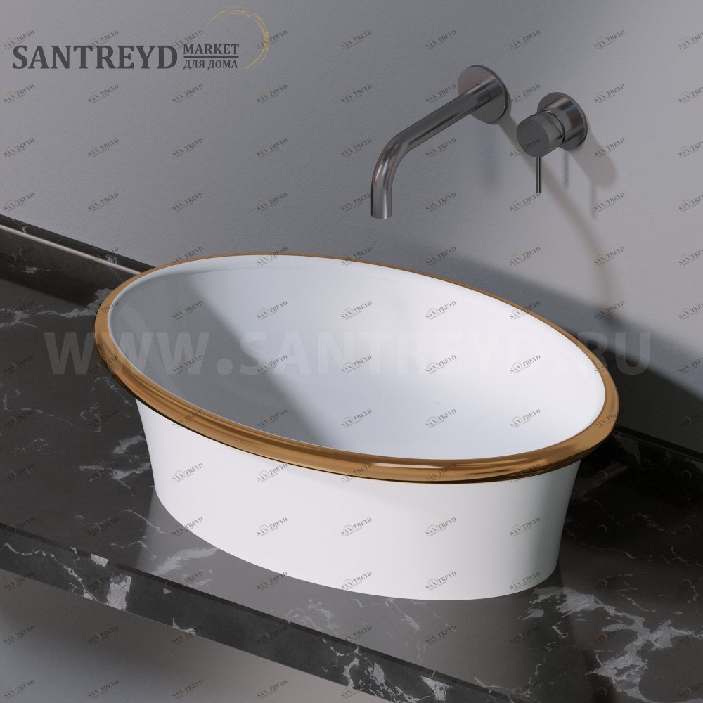 L491100G Накладная раковина на столешницу  овальная A. e T. Italia PRINCESS AeT ITALIA