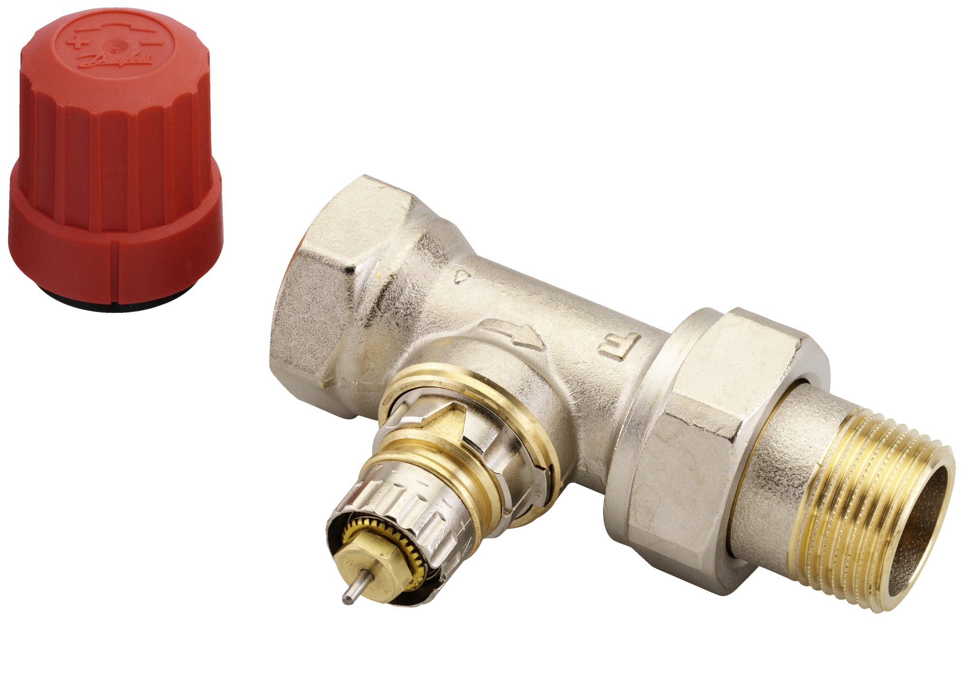Danfoss Клапан RTR-N/RA-N для двухтрубной системы отопления Клапан термост. RA N углов хром правый 013G4239  - Вид №4