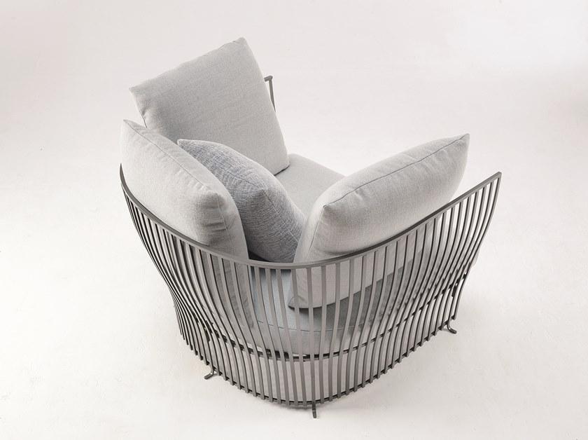 Ethimo Садовое кресло из ткани и алюминия с подлокотниками Venexia sun-id-1392039 - Вид №3