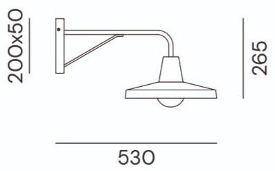 Il Fanale Бра из железа с фиксированным кронштейном Officina 268.03.ff / 268.04.ff - Вид №2