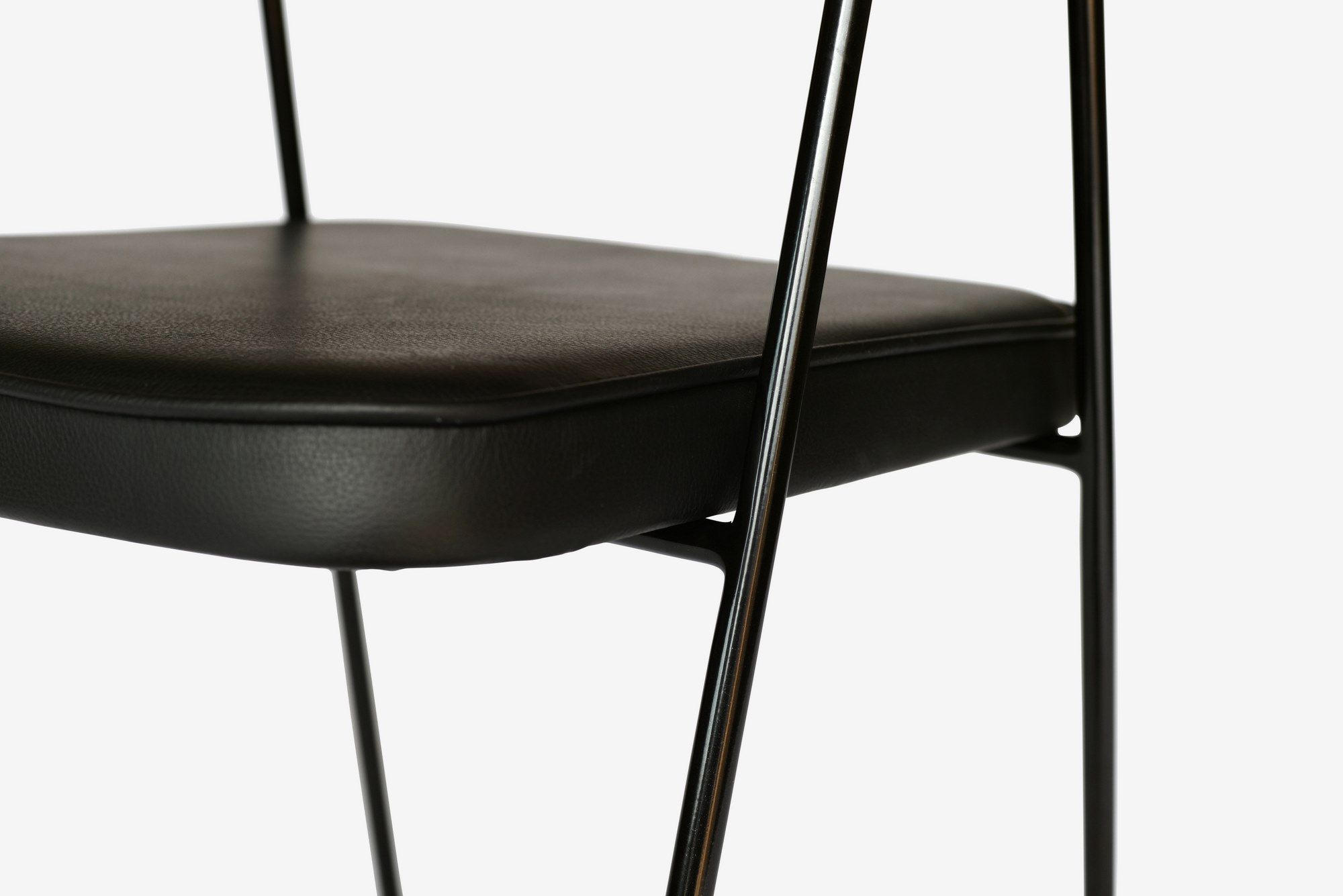 Стул с подлокотниками из кожи и шпона Case 675 ARCH-00046033 - Вид №8