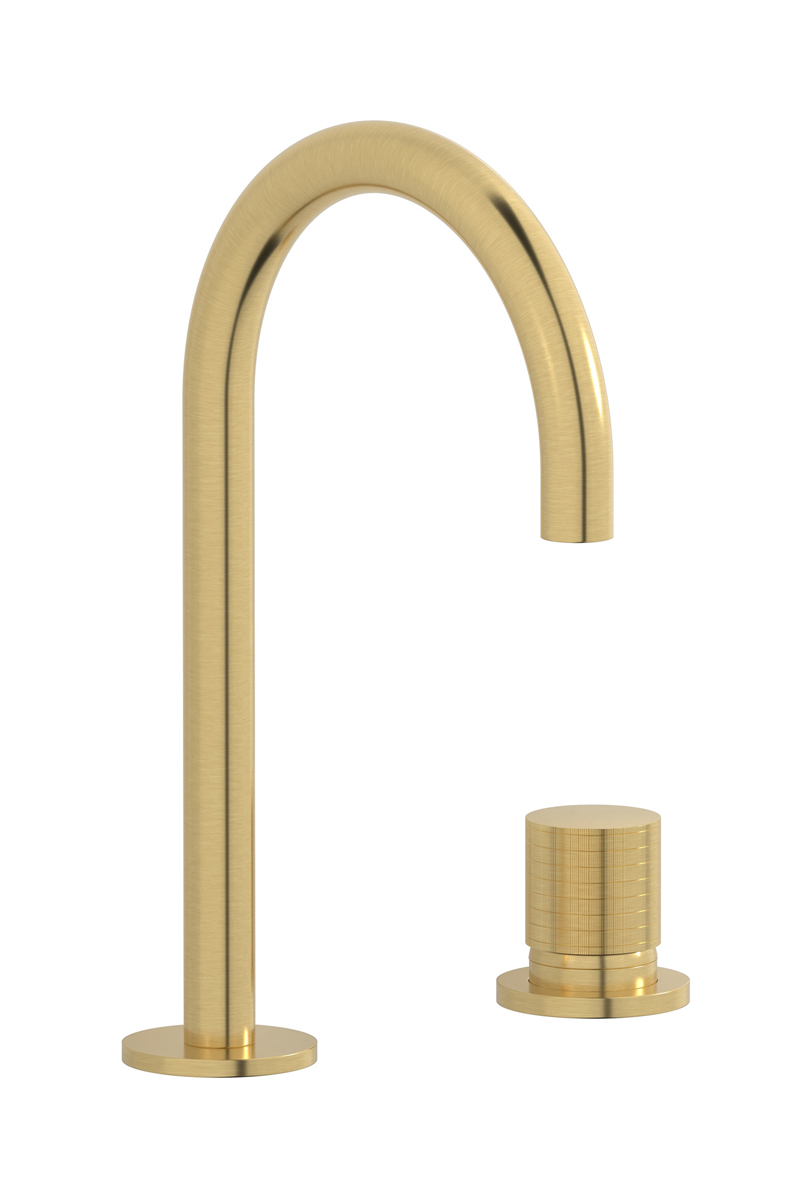 Смеситель для раковины на 2 отверстия WE ARE IB ga394os Brushed Gold Gatsby