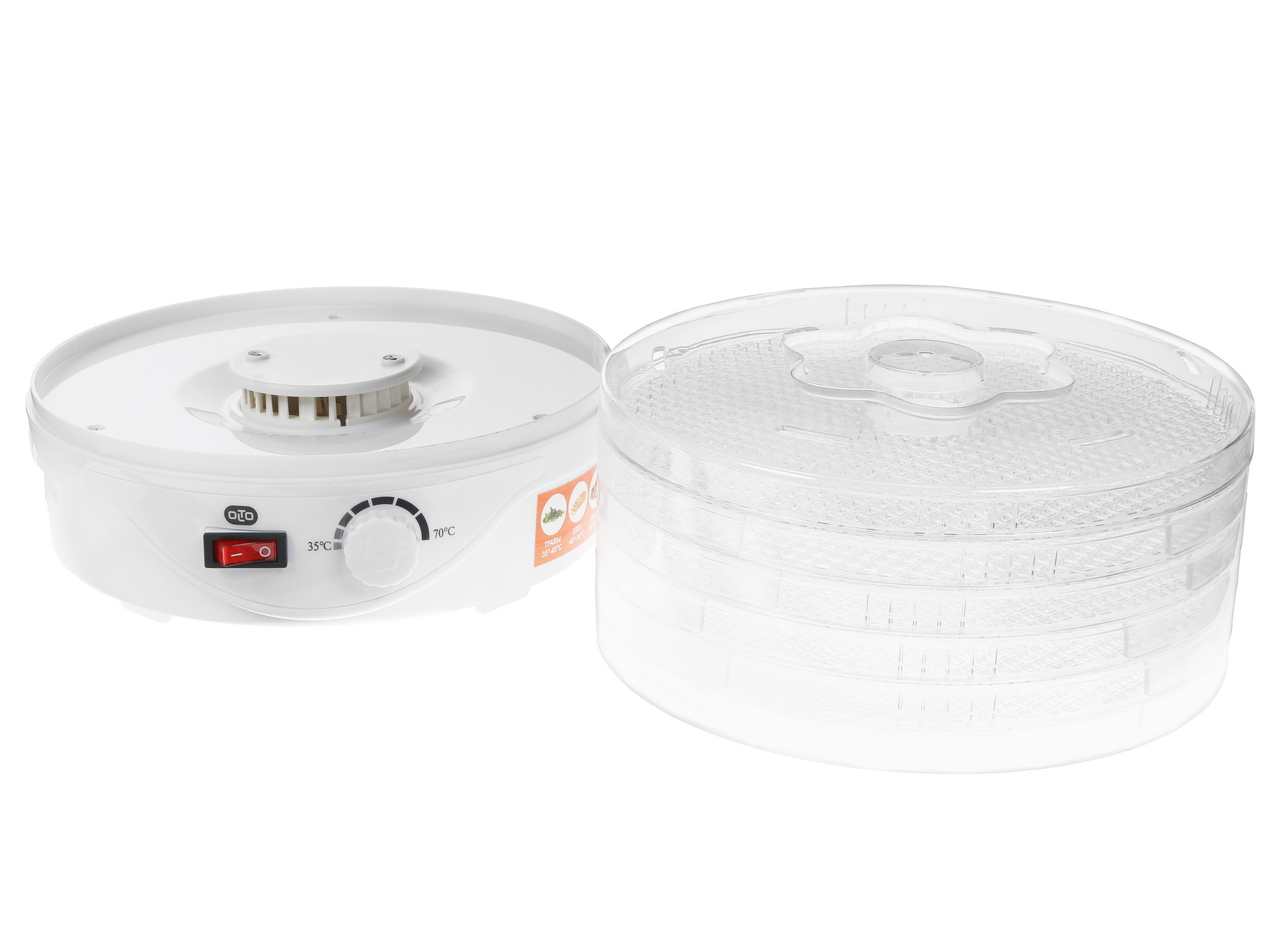 1136480 Сушилка для овощей и фруктов OLTO HD-20 белый STDN-0007674 - Вид №5