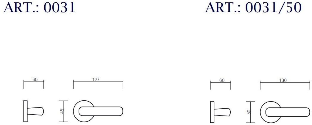 Pasini Ручка из латуни на розетке Mod. 800 0031  - Вид №5