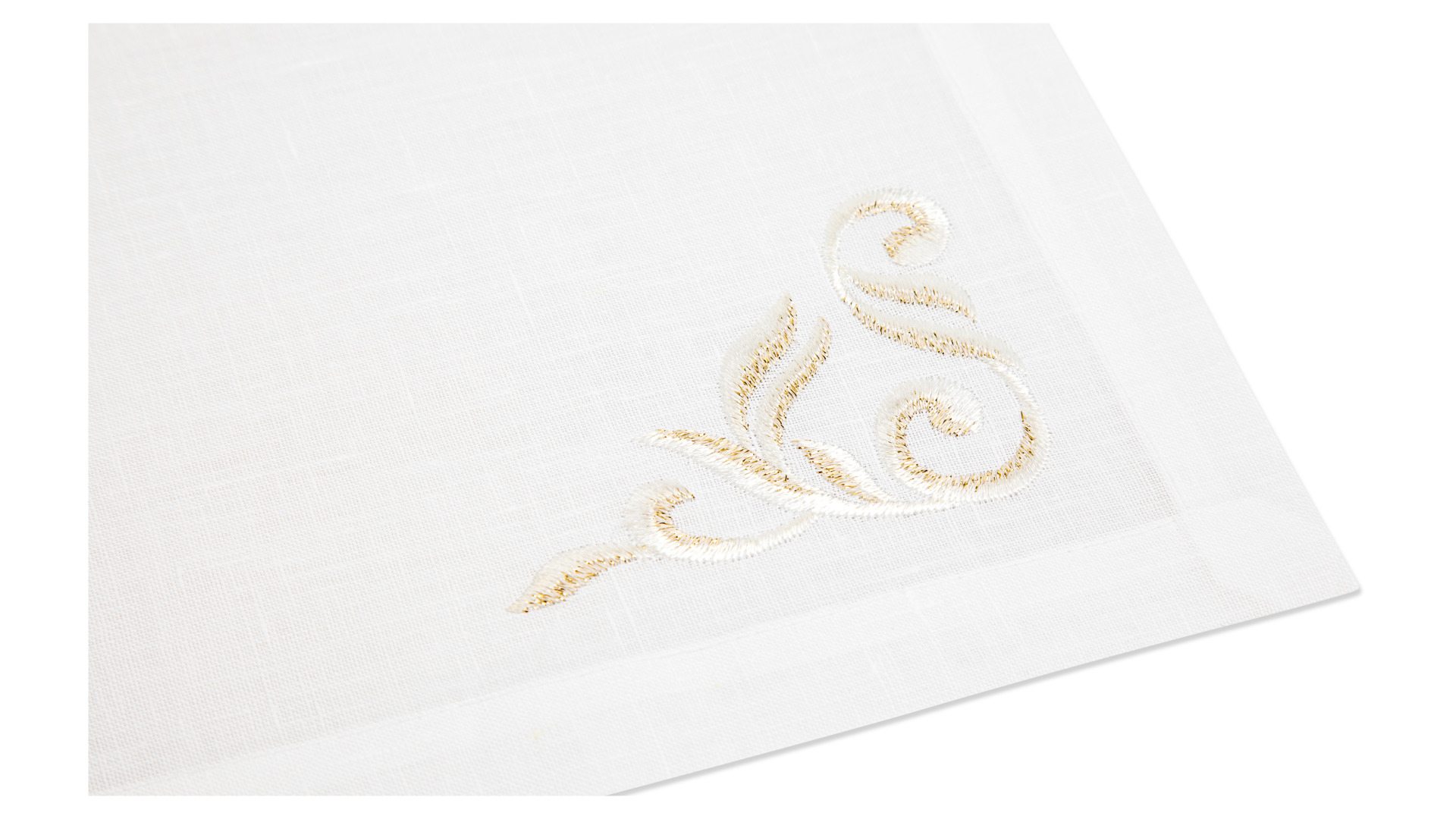 10618370 Weissfee Набор салфеток Weissfee "Монтрё" 45х45см, 6шт (снежное шампанское) Лён  - Вид №1