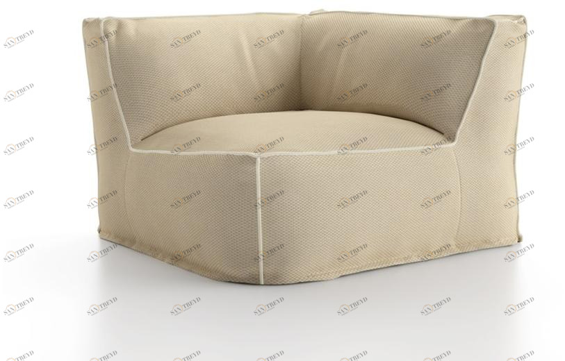 Atmosphera Угловое садовое кресло из ткани Soft Cx.sf.ma