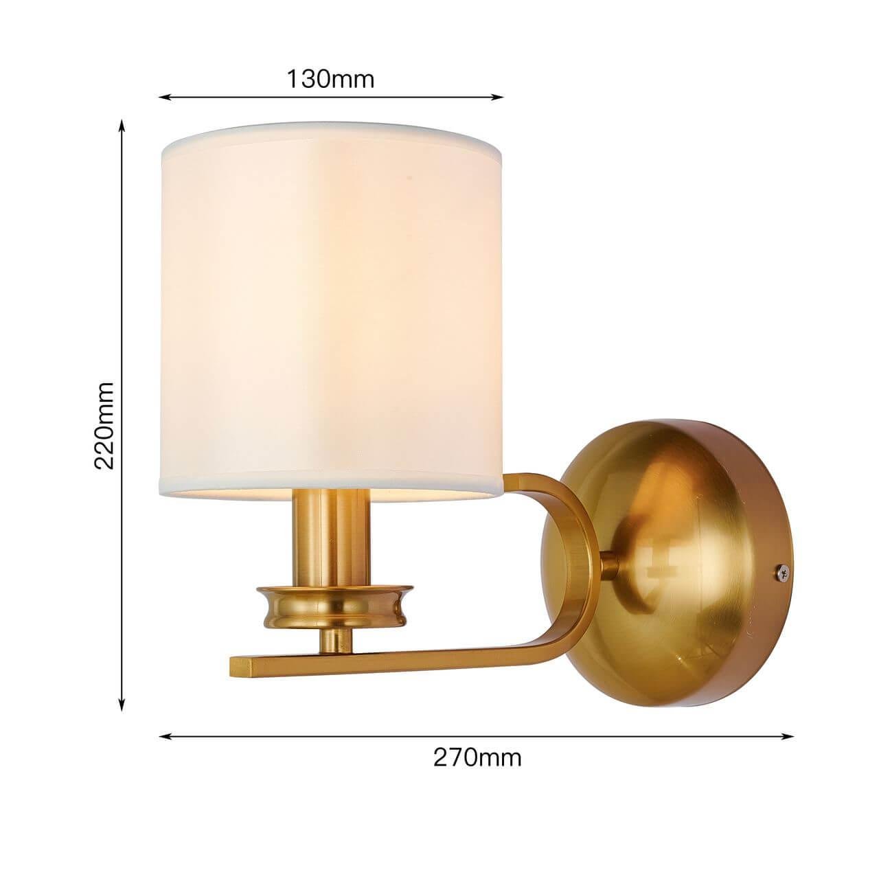 Бра с абажуром белое Venustus 2679-1W FAVOURITE VENUSTUS 00-3930718 Белый;золото  - Вид №1