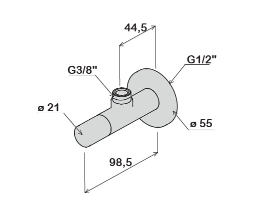Регулирующий кран с фильтром из нержавеющей стали Amphora катушка ARCH-00116797 - Вид №3