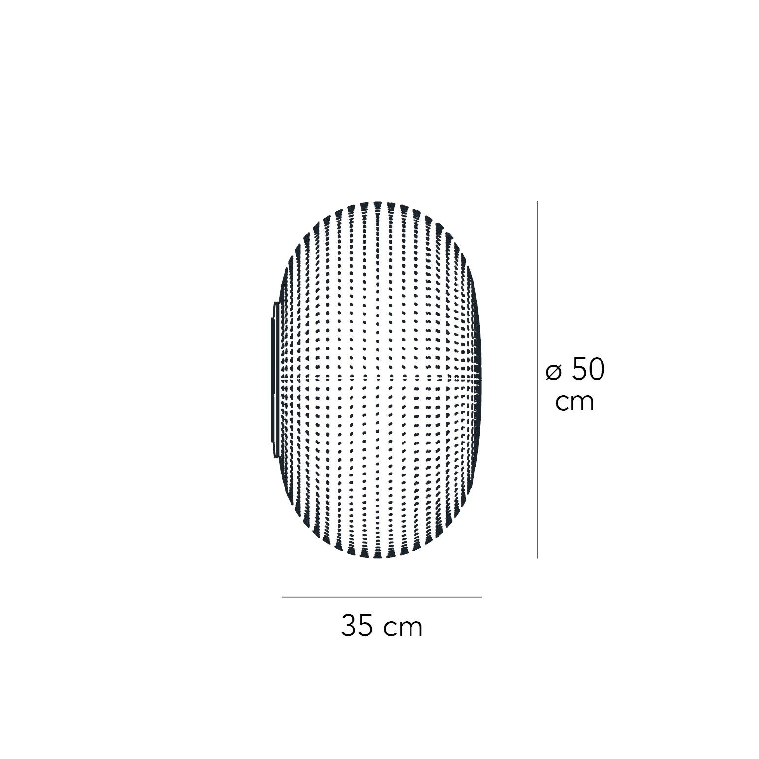 Настенный светильник / потолочный светильник из дутого стекла FontanaArte Белый ARCH-00126416 - Вид №3