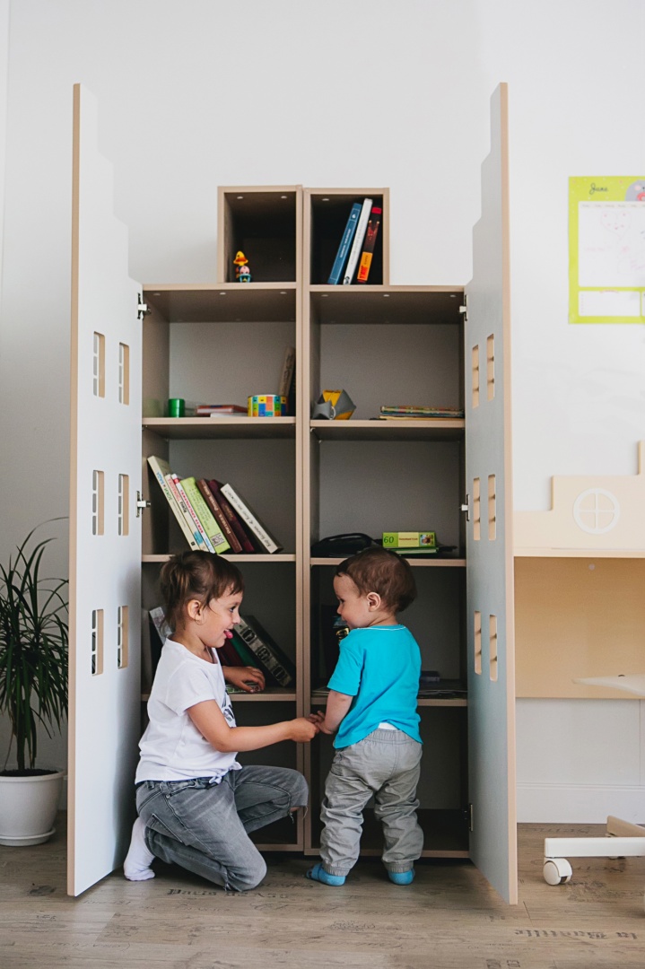 Шкаф-домик детский левый "Амстердам-1" МАНДАРИН АМСТЕРДАМ 178614 Зеленый Santreyd  - Вид №8