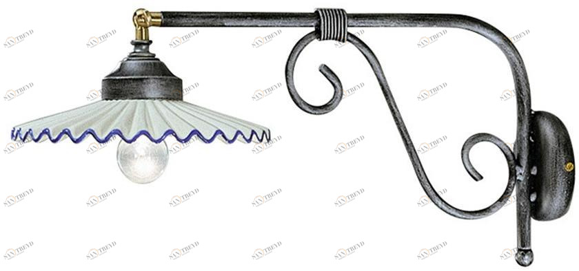 FERROLUCE Настенный светильник из керамики с фиксированным кронштейном L'aquila C166 - c167