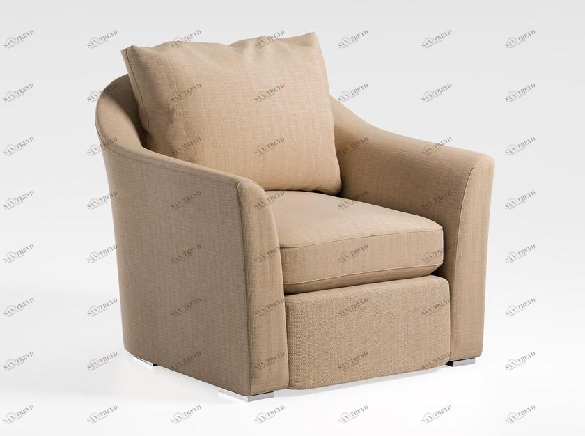 Caroti Кресло из ткани с подлокотниками Via montenapoleone 2038 