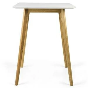 Стол барный Tenzo Bess, 105х80х80 см, дуб, белый