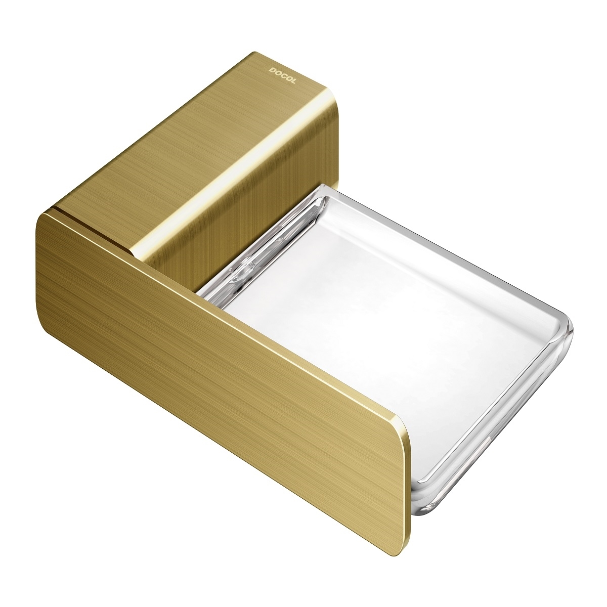 01013872 Плоская мыльница из матового никеля Docol DOCOLFLAT 