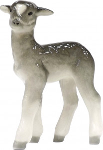 80366 Императорский фарфоровый завод Скульптура "Ягнёнок стоящий" Фарфор твердый