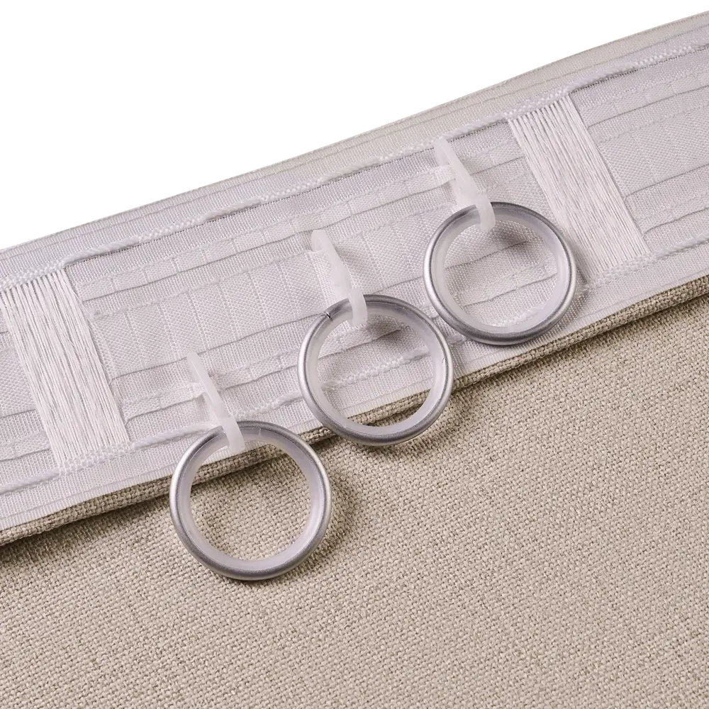 Штора на ленте со скрытыми петлями KREAFORTA Plaga 200x300 см цвет бежевый STLM-2175426 - Вид №5
