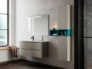 Mobiltesino Лаковая тумба под умывальник с ящиками Incanto