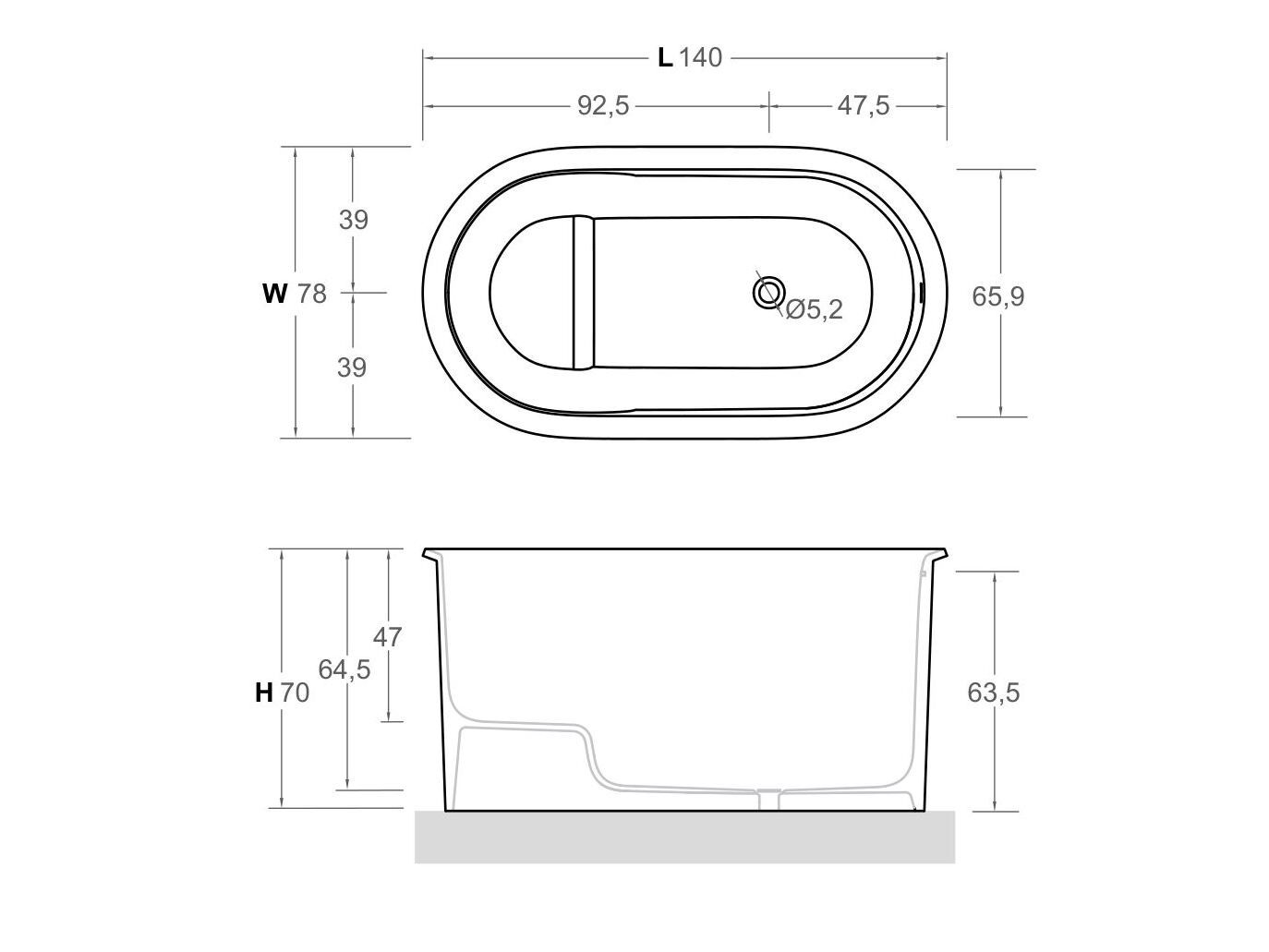 Овальная ванна в центре комнаты Inbani Edge ARCH-00062740 - Вид №9