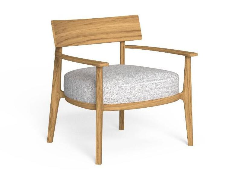 Садовое кресло из тикового дерева с подлокотниками Talenti Ever ARCH-00113017