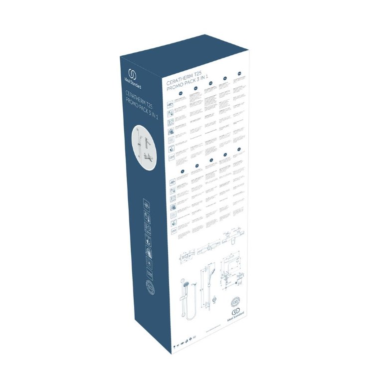 BC984AA Промо-комплект смесителей 3 в 1 Ideal Standard CERATHERM T25  - Вид №1