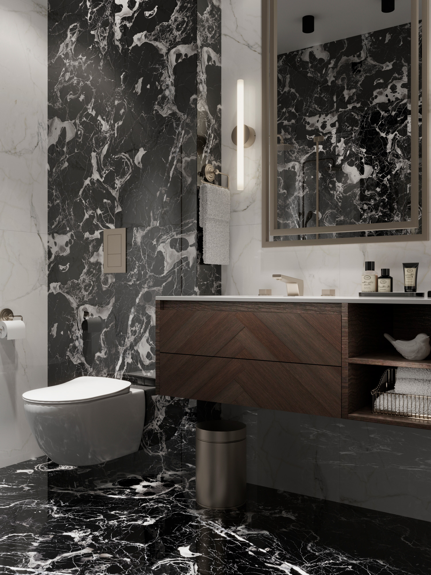 Керамогранит ELEGANT NERO 60х120 Arcadia Ceramica HG2001-A