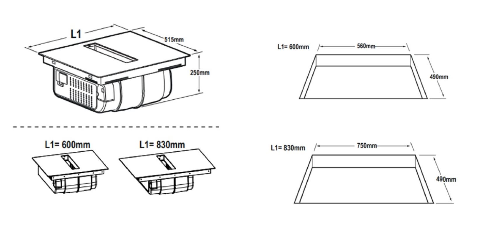 9224366 Индукционная варочная поверхность Torboair IMPULSO 3Z BL/A/83 TURBOAIR STDN-0072727 - Вид №8