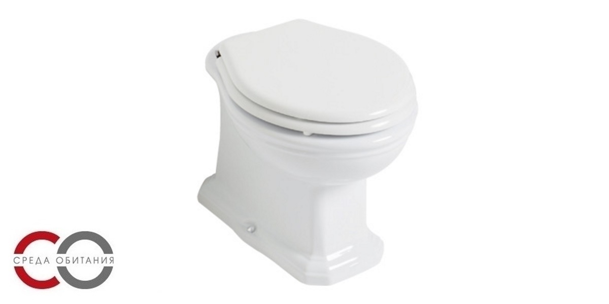 0211 Приставной унитаз напольный Белый Olympia Ceramica IMPERO STYLE Италия - Вид №4