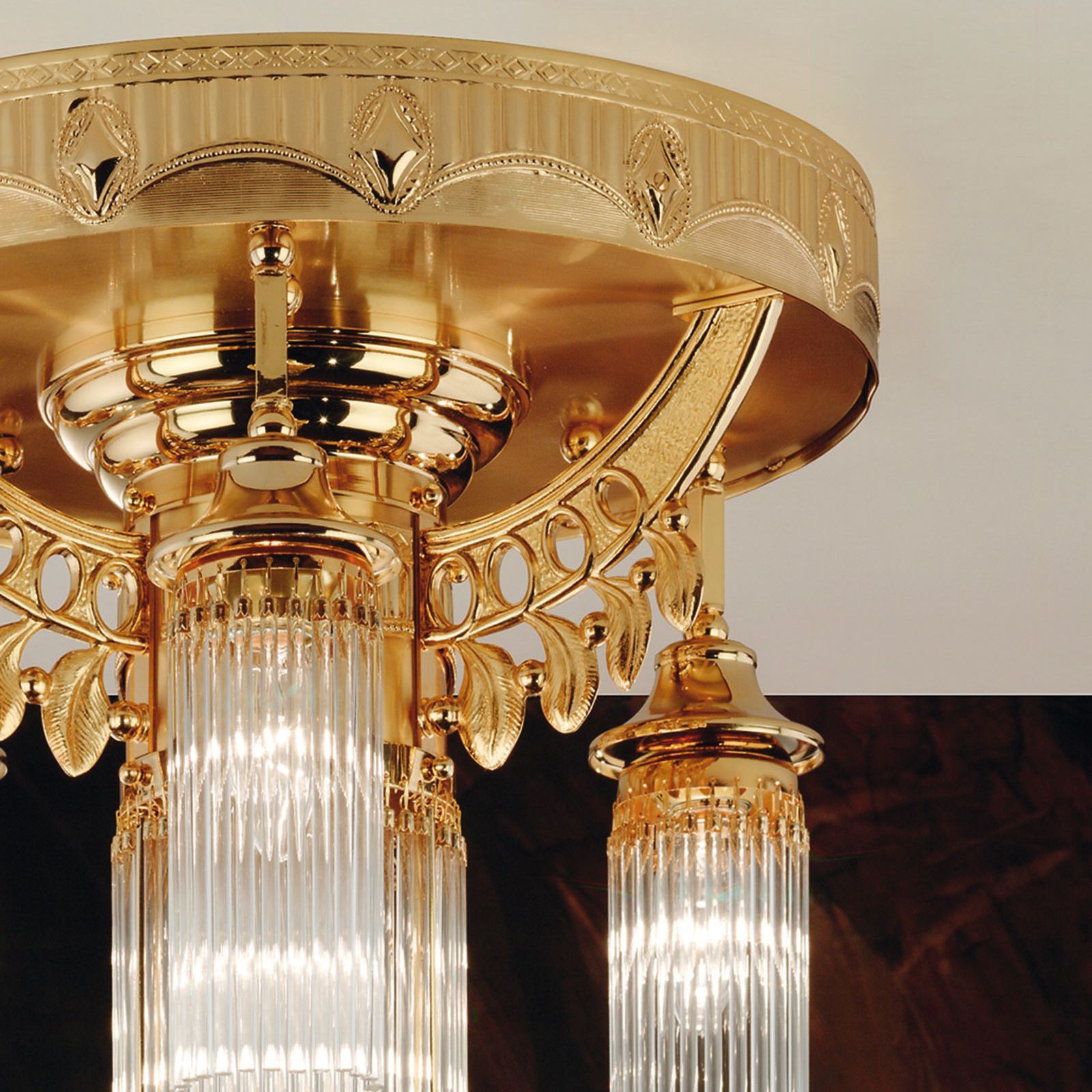 Потолочный светильник из латуни и стекла Orion ARCH-00124952 - Вид №1