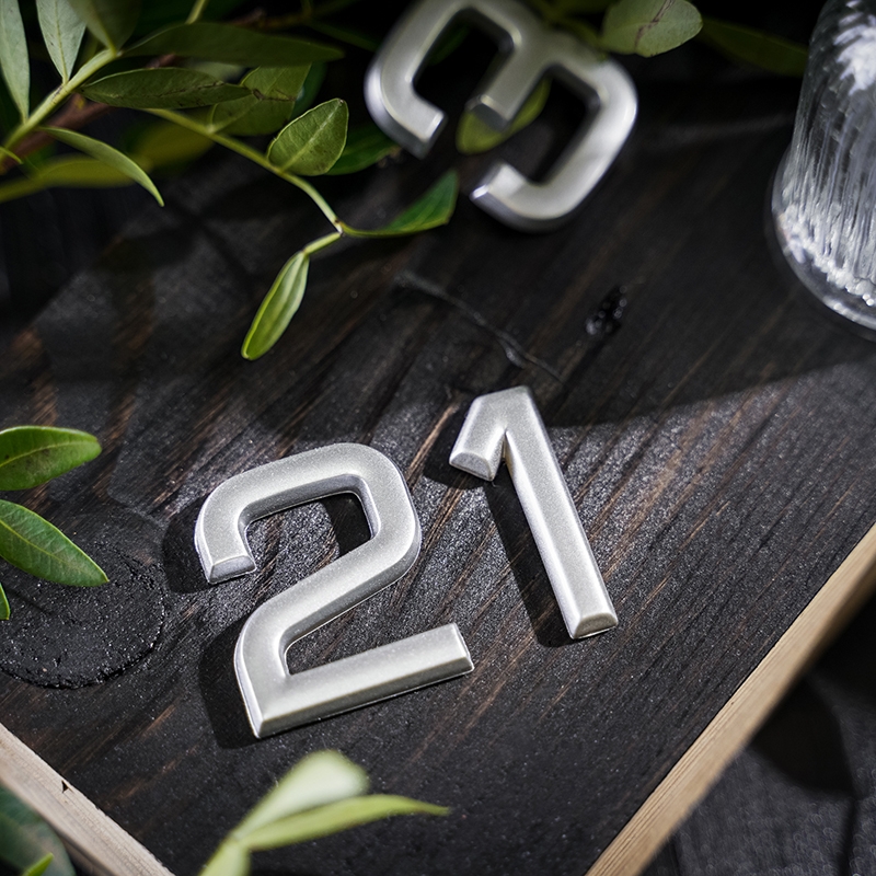 Дверной номер  «1», 32х5х40 мм, матовое серебро LJPS0093 Public Steel Россия  - Вид №1