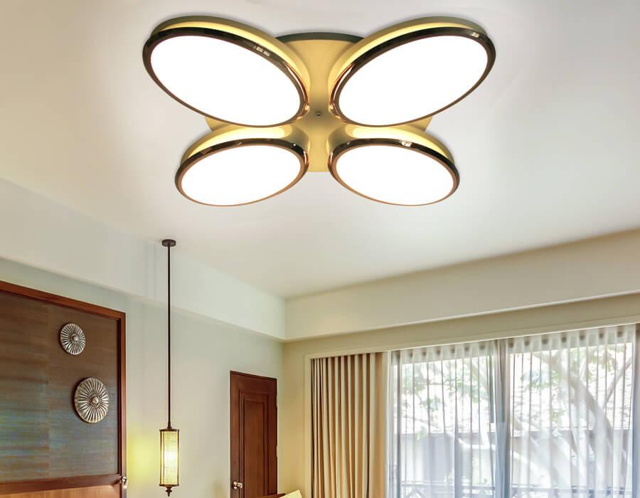 Потолочная светодиодная люстра Ambrella light Orbital Granule FG2024 WH 96W+40W D760 AMBRELLA LIGHT ORBITAL GRANULE 220099 Белый  - Вид №2