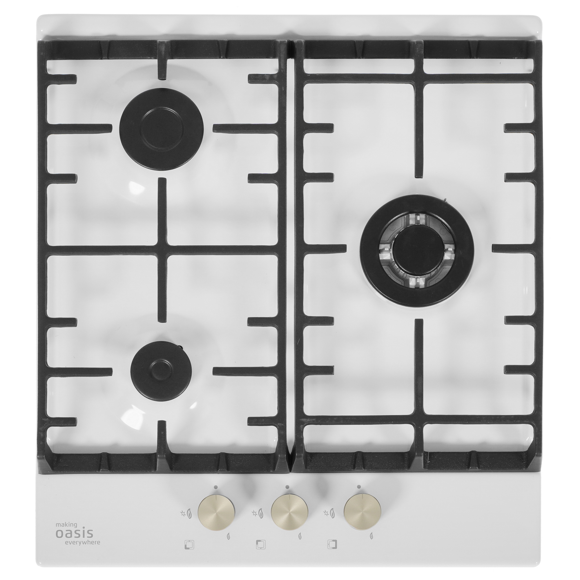 5346132 Газовая варочная поверхность Oasis P-3MWT (B) STDN-0125704