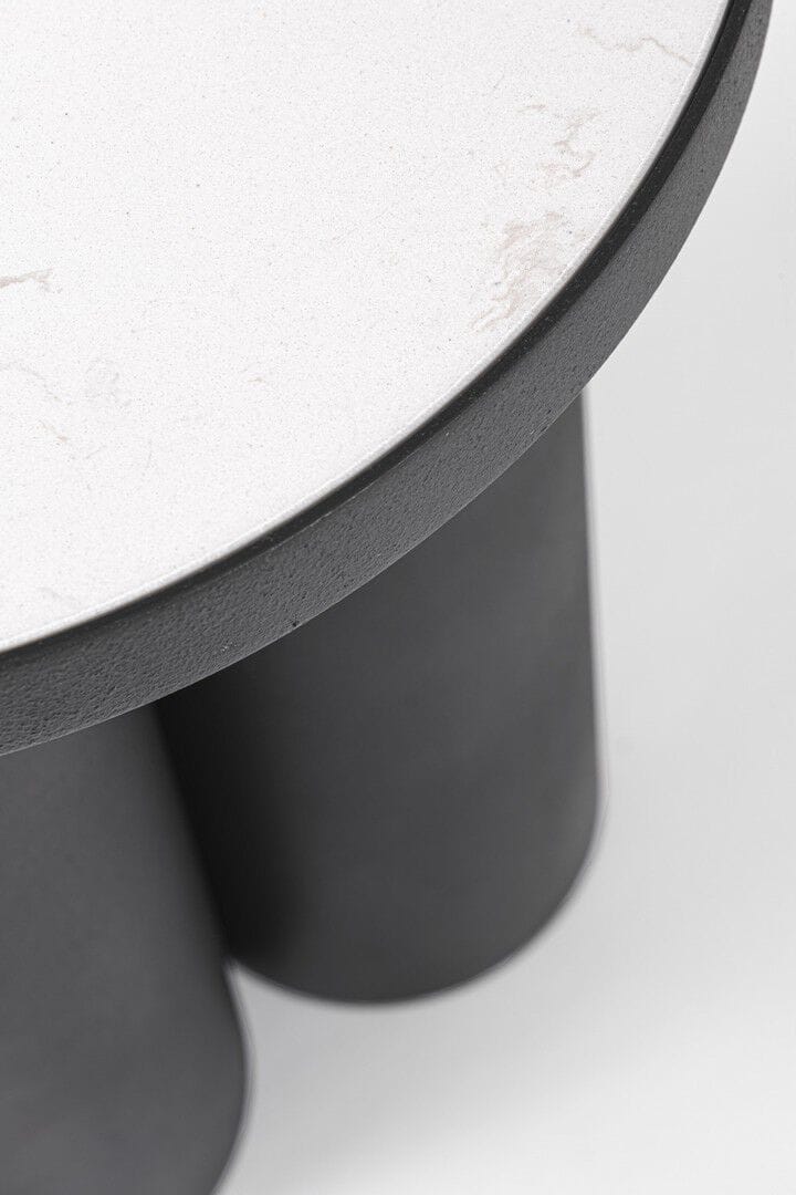 Высокий круглый стальной журнальный столик с порошковым покрытием BIZZOTTO Rondel ARCH-00023157 - Вид №1