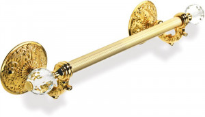 NT06V(08) Stil Haus Noto Light, полотенцедержатель со стеклом Murano, длина 45 см, хром