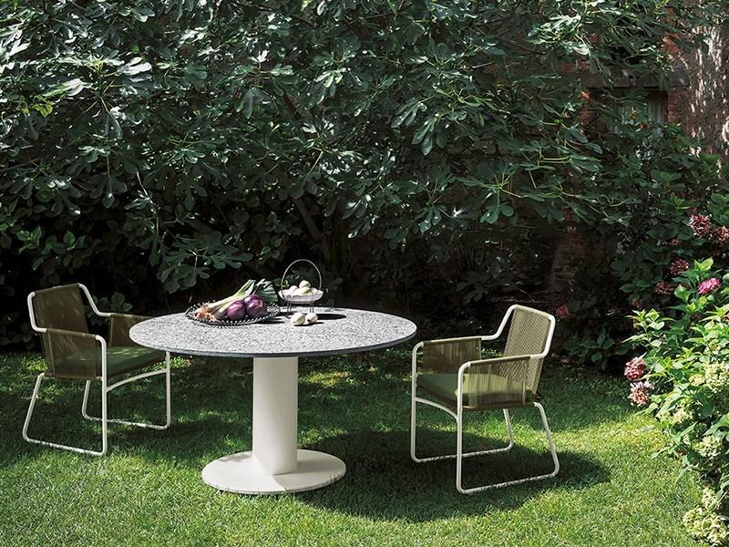 RODA Садовый стул на санках из нержавеющей стали с подлокотниками Harp sun-id-1449716 - Вид №7