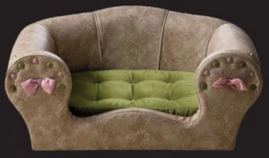 Rozzoni Кровать для собаки из искусственной кожи Butterfly