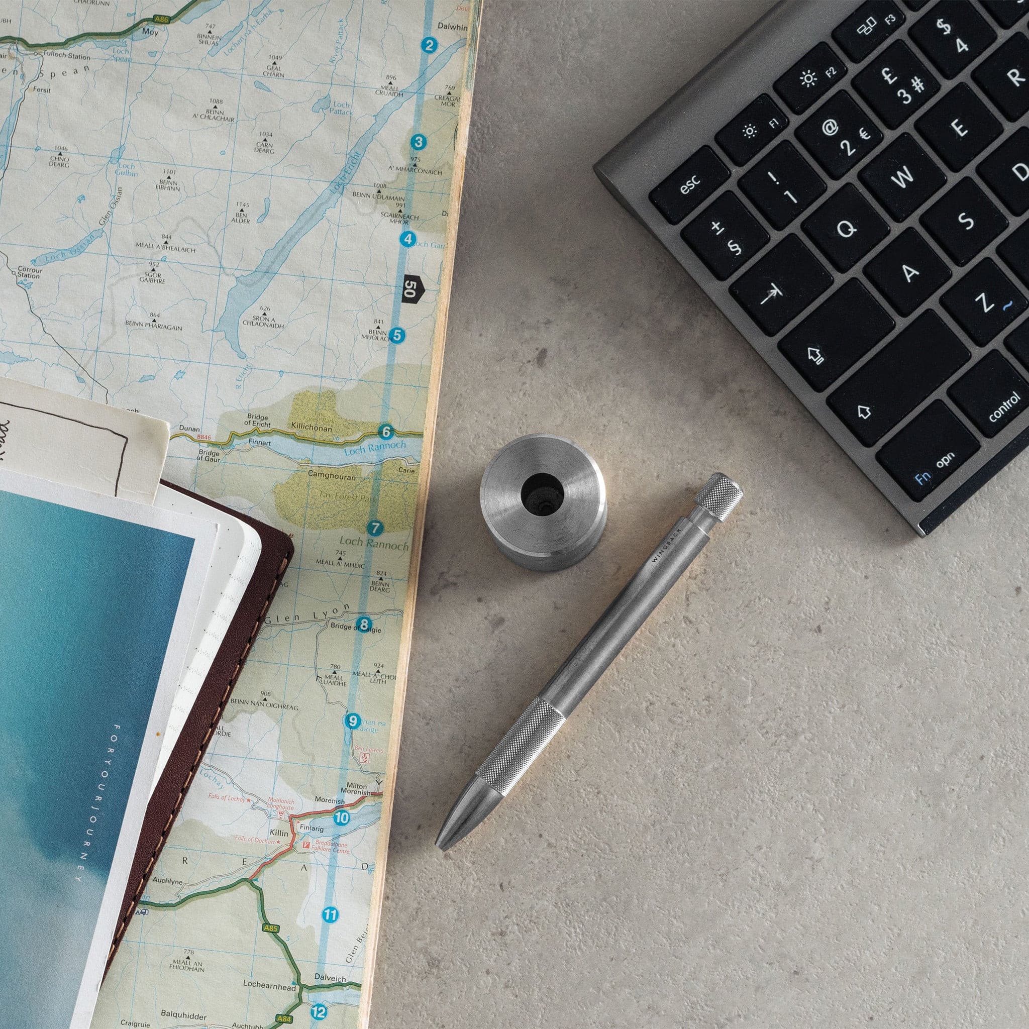 W206STE Держатель для ручек/карандашей - сталь Wingback  - Вид №4