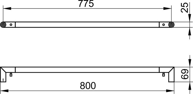 12801010800 Полотенцедержатель KEUCO Collection REVA - Вид №6