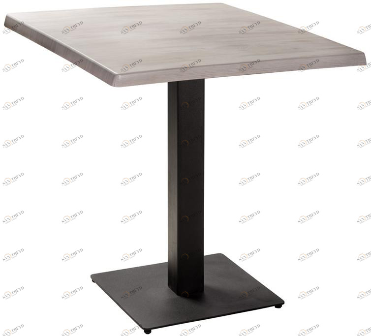 2652 Стол Квадро 80*80 Белое дерево R-HOME 160402+170505white_wood