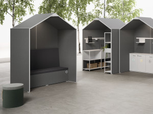 Войлочный модульный офисный остров