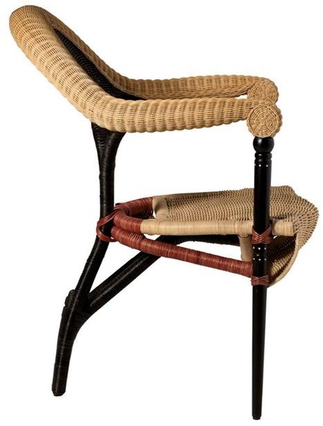 Driade Стул из ротанга с подлокотниками sun-id-1370476 - Вид №3