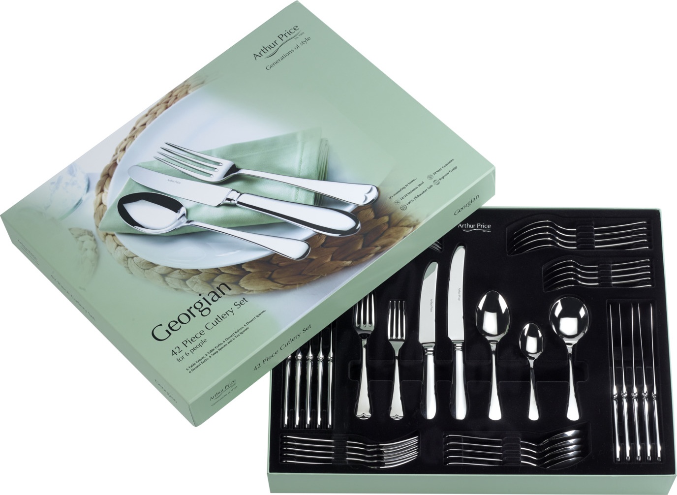 10643740 Набор столовых приборов Стальной Arthur Price 