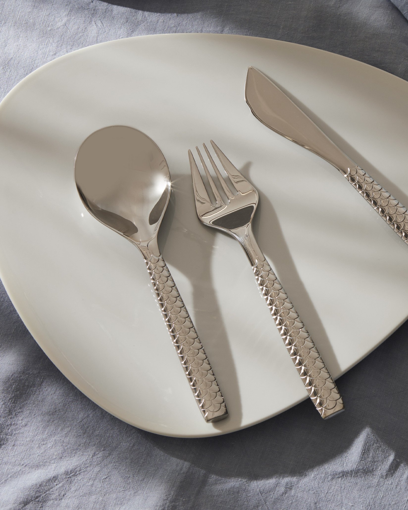 Ложка для рыбы. 6 кусочков рыбы Alessi Colombina Colombina fish FM23/39 - Вид №1