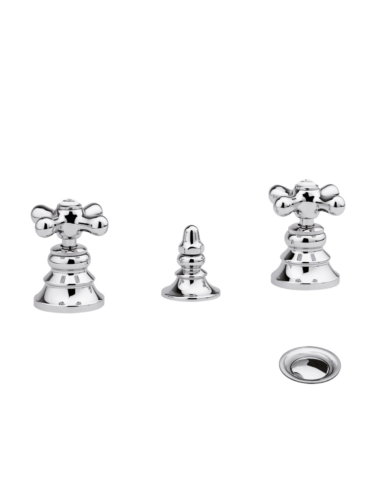 0707/C Bellosta Rubinetterie РАЗДАЧА БАТАРЕИ ТРИ ОТВЕРСТИЯ НА БОРТУ Charlotte