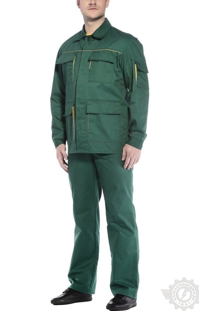 65503 Костюм "Эксперт-2" зеленый  Летняя спецодежда  размер 60-62/182-188  - Вид №7